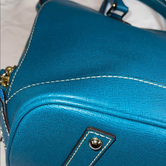 Dooney & Bourke Blue Satchel Bag - Picture 7 of 11